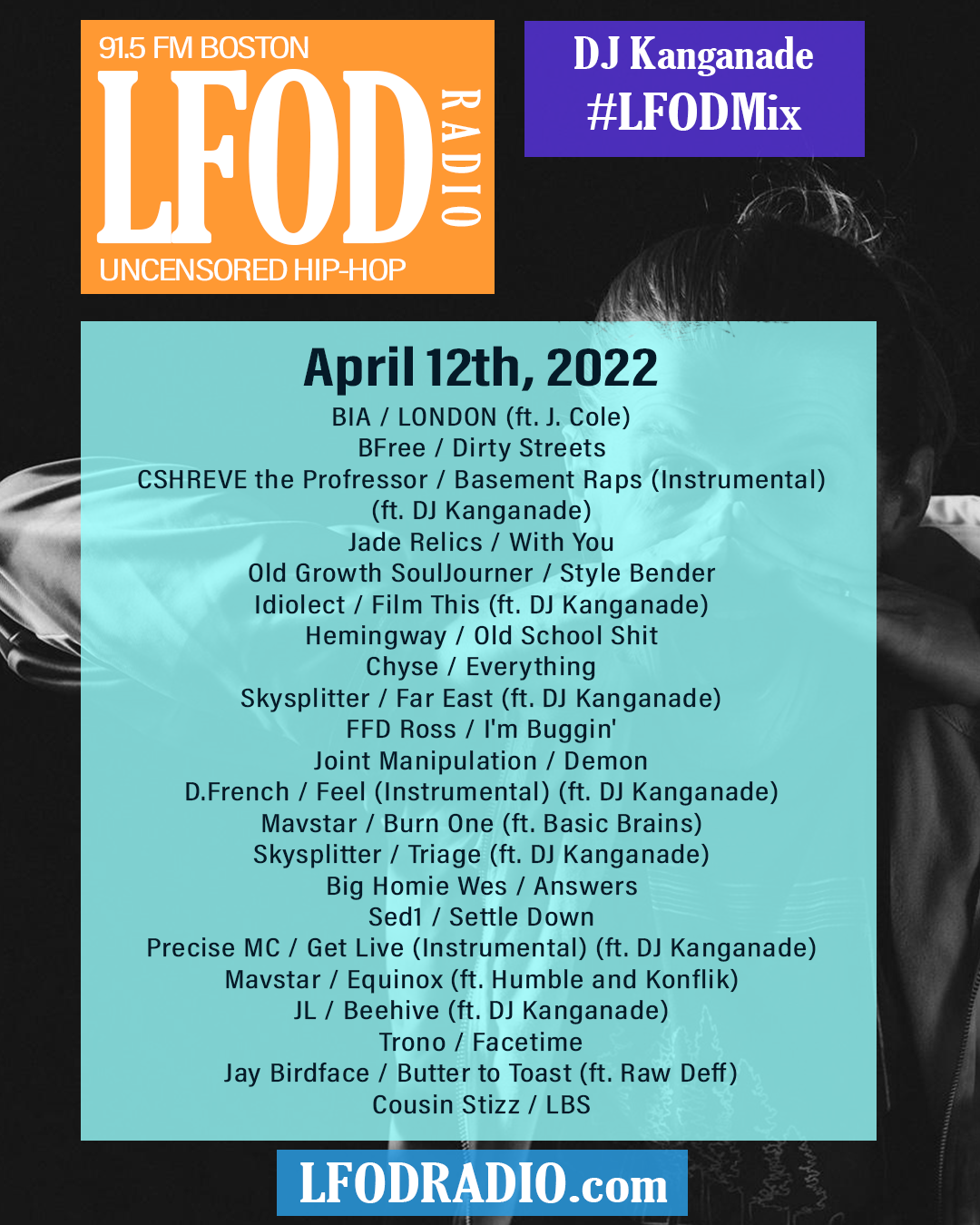 4.12.22 LFOD Radio Playlist Flyer
