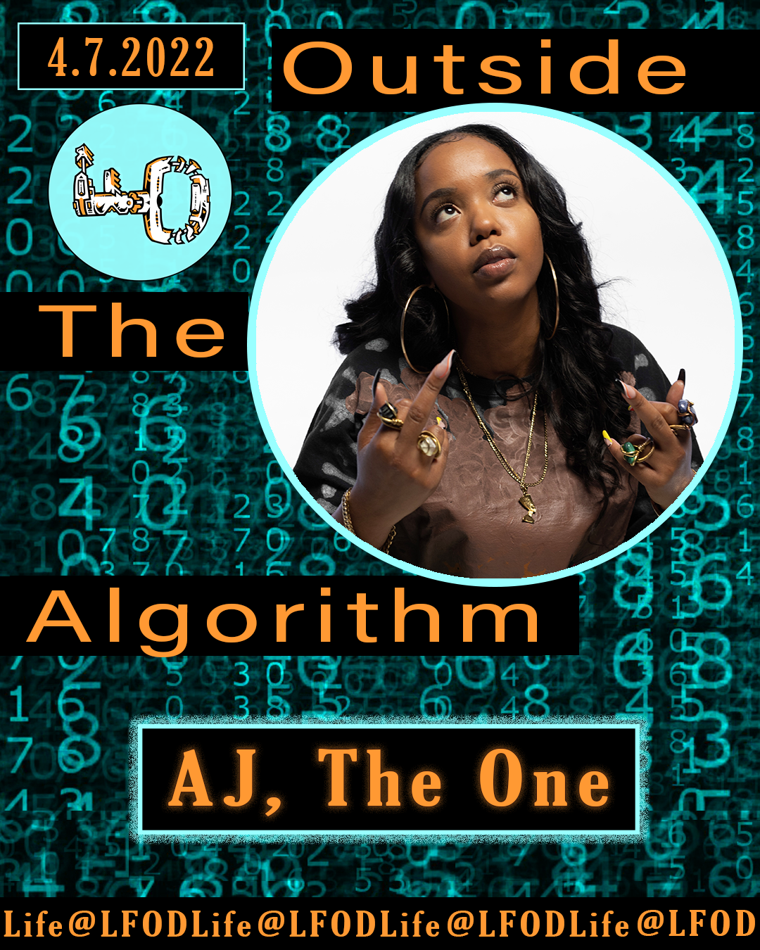 AJ The One Outside the Algorithm Flyer