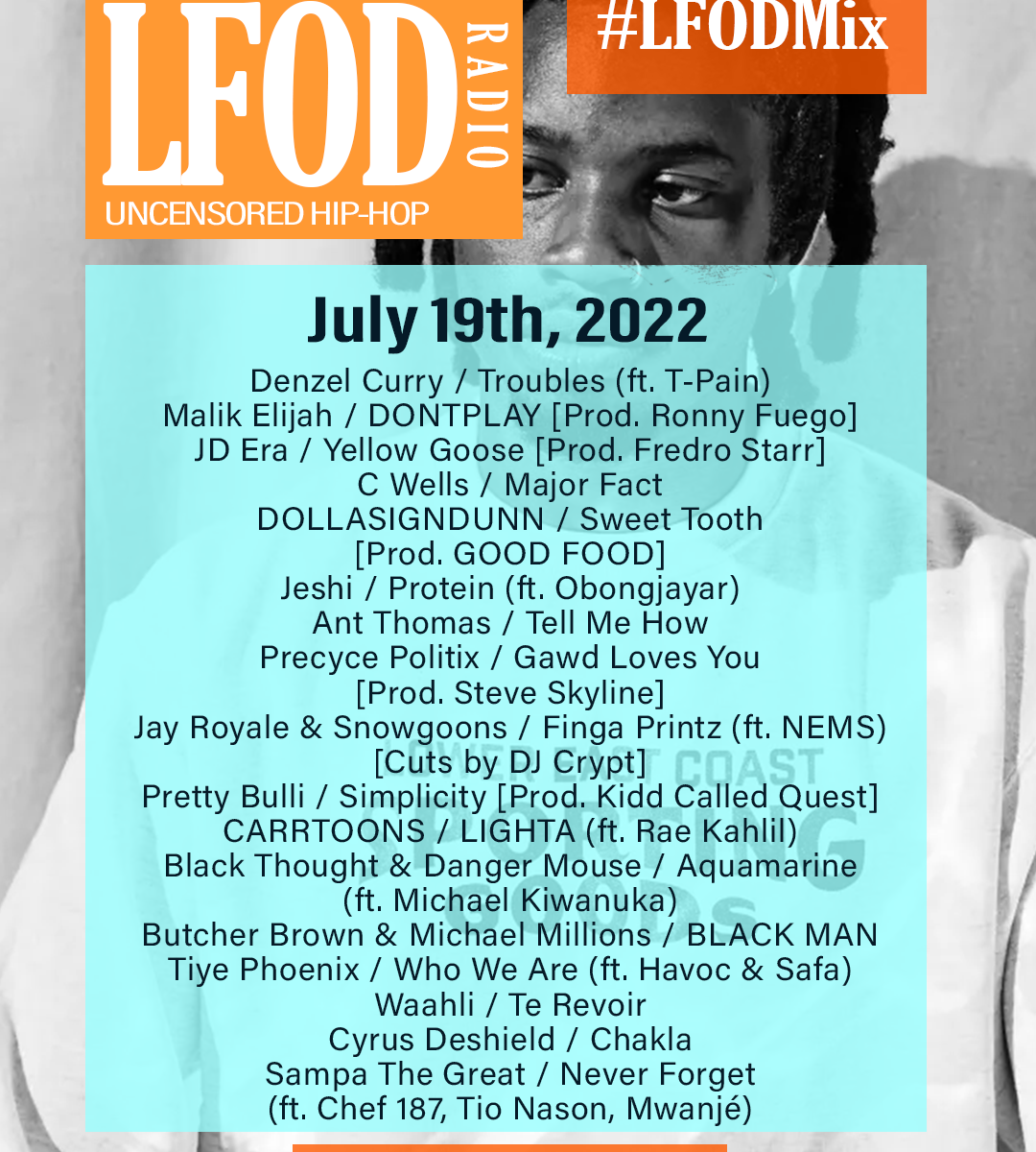7.19.22 LFOD Radio Playlist