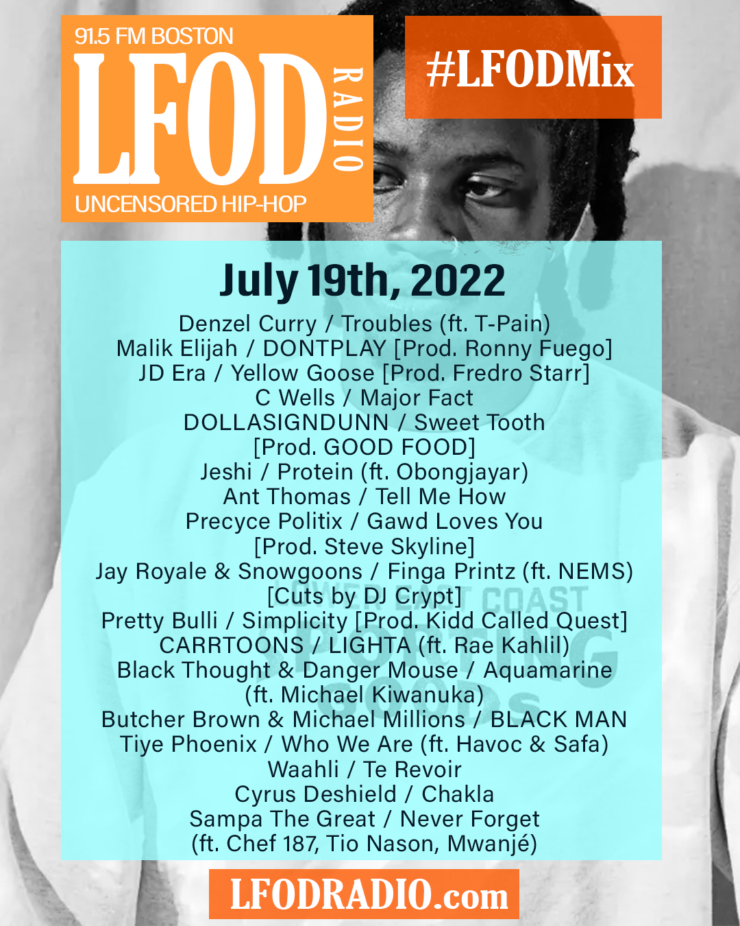 7.19.22 LFOD Radio Playlist